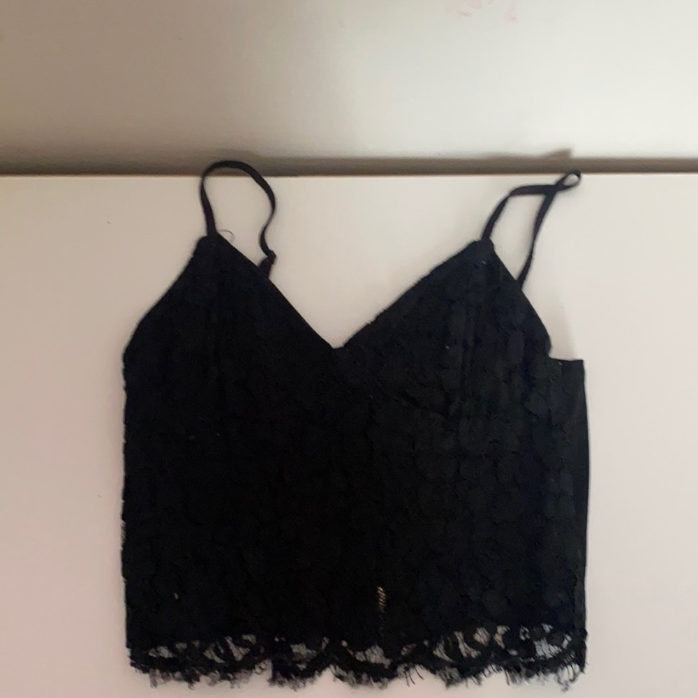 Black lace top
